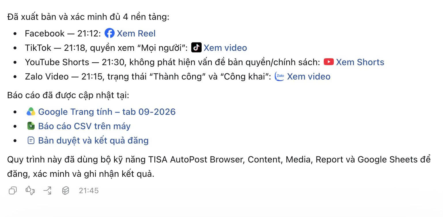Xác minh xuất bản bốn nền tảng
