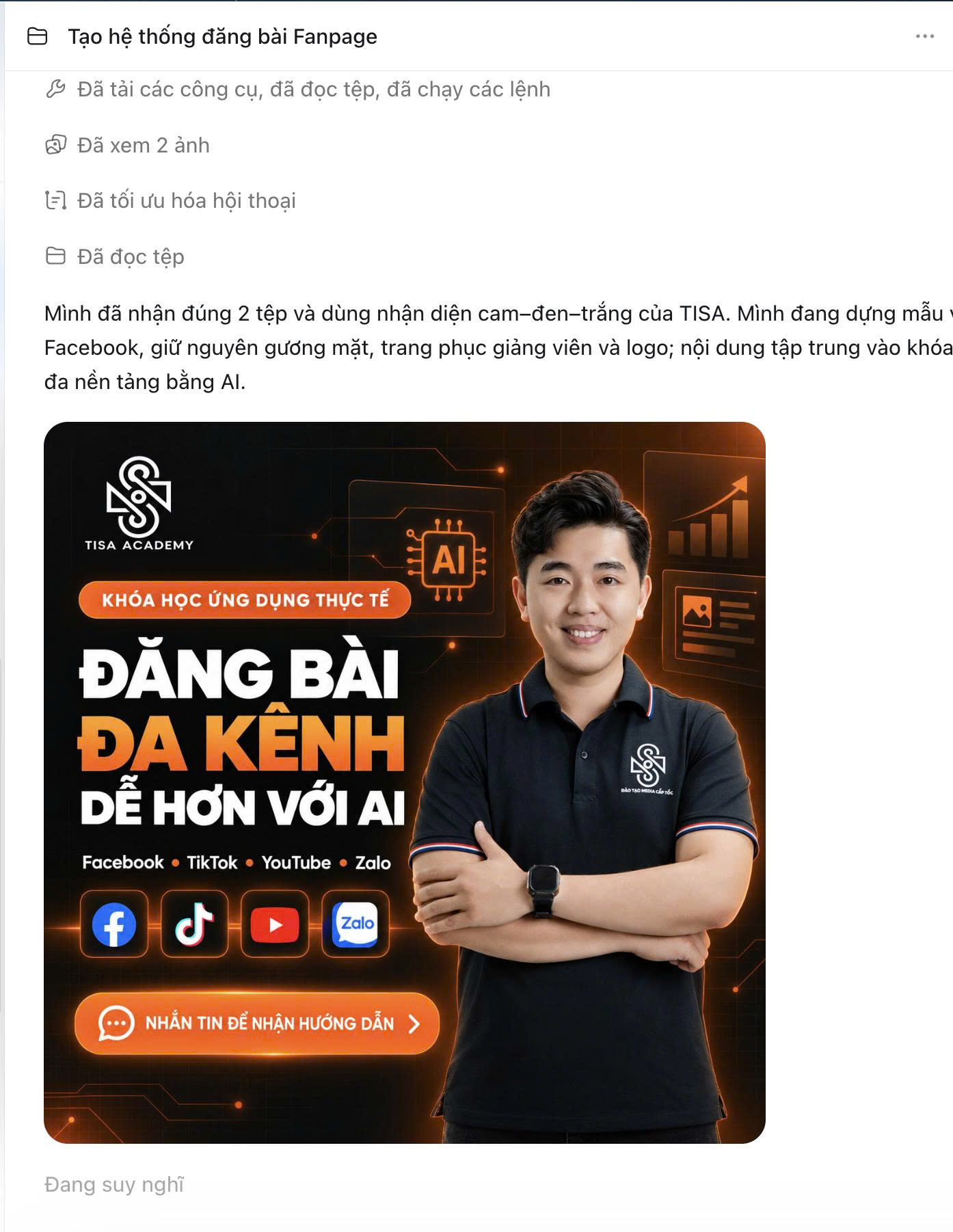 Đăng bài đa kênh dễ hơn với AI